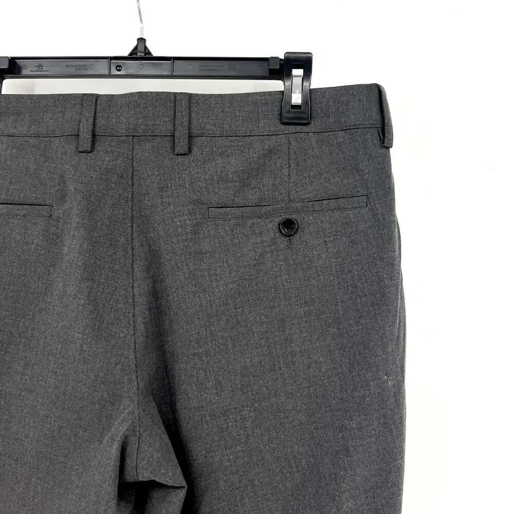 J.CREW Men's Slim-fit Thompson Performance Suit Pants 32x30 Grey Tapered Leg NWT